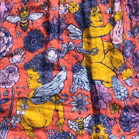 Print All Over Me XXXL 100% Linen Shirt Dress - Picture 12 of 13